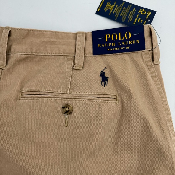 NWT Polo Ralph Lauren Men's 10” Size 30 Relaxed Fit Chino Short Beige New - Picture 14 of 15